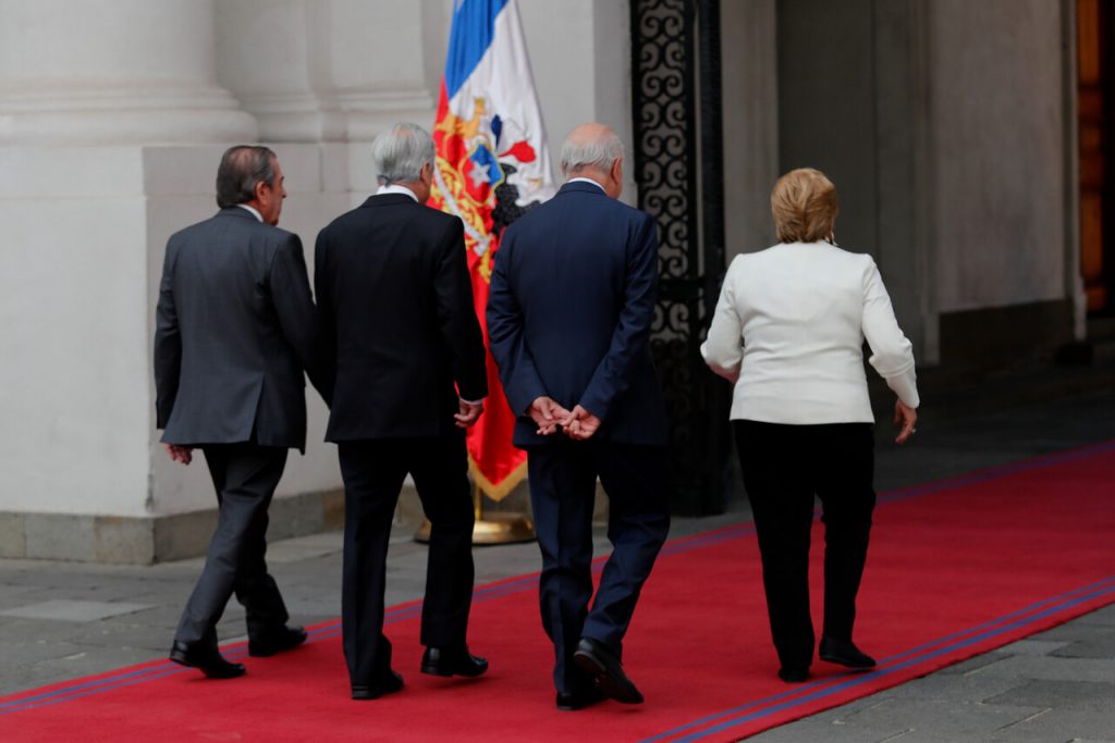 Expresidentes: Frei, Lagos, Piñera, Bachelet