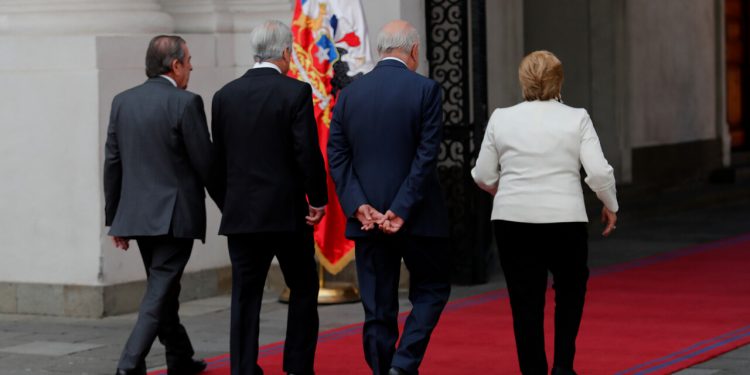 Expresidentes: Frei, Lagos, Piñera, Bachelet