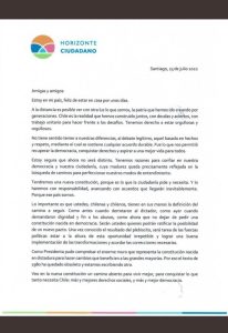 Carta Bachelet 1