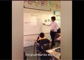 Filtran video de profesor adoctrinando a sus alumnos en la causa mapuche