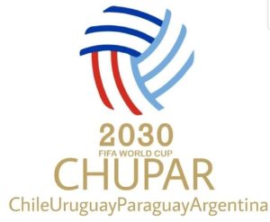 Meme sobre logo del Mundial 2030