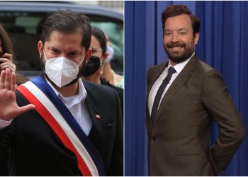 Presidente Boric reacciona a la imitación que le hizo el comediante Jimmy Fallon