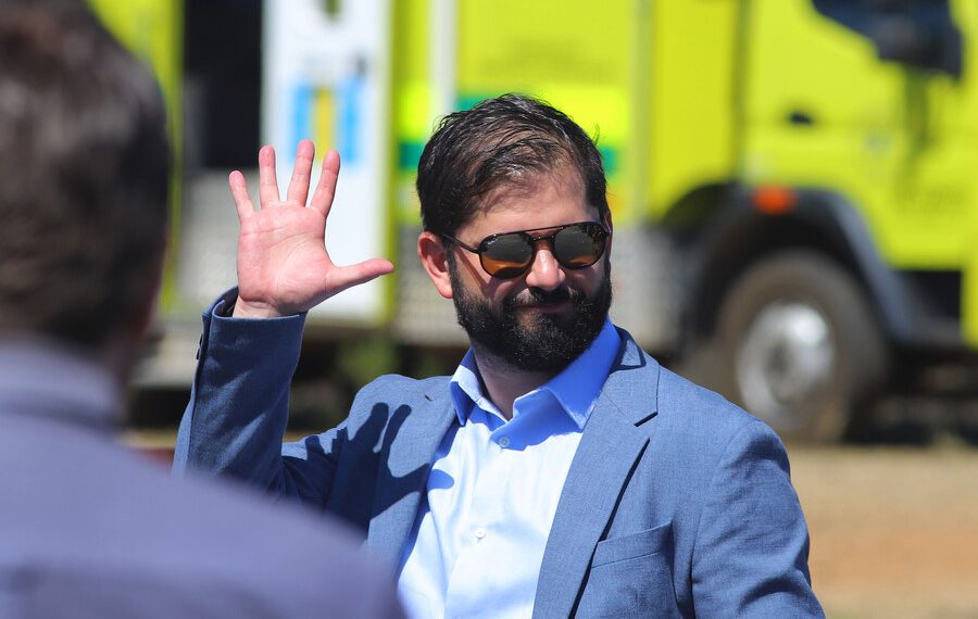 Limache recibió a Gabriel Boric