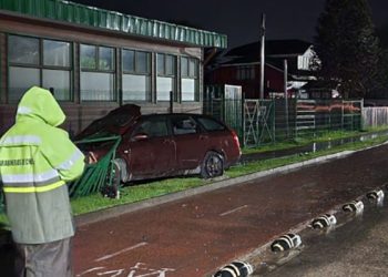 Imagen del accidente en Puerto Aysén