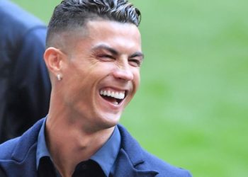 Cristiano Ronaldo, con su cara llena de risa