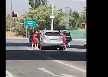 video de violenta encerrona en colina