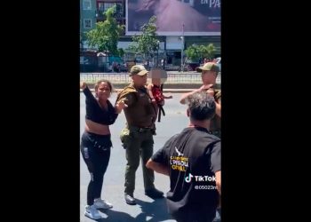 Carabineros golpeados en Estación Central