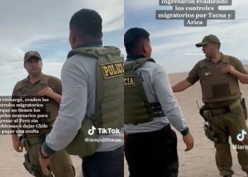 policias peruanos se enfrentan a carabineros