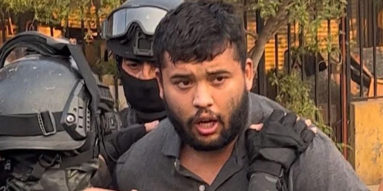 momento exacto de la detención de Lucho Platano presunto autor del asesinato