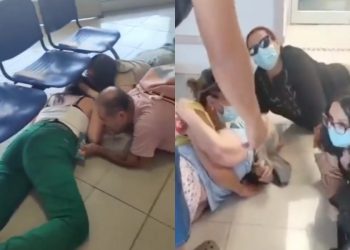 disparos en la ex posta central Debieron protegerse en el suelo