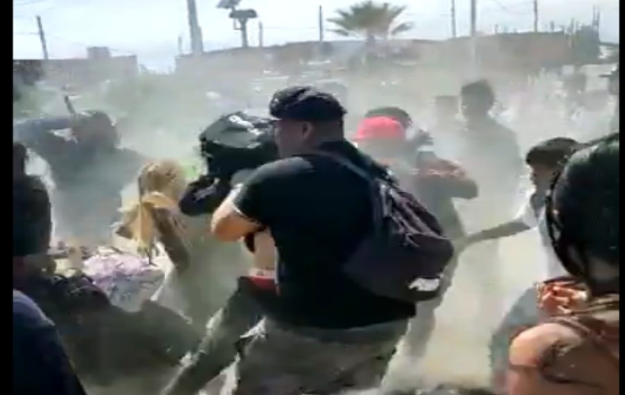 Una batalla campal se viralizó