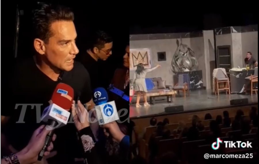 Una mujer lo intimidó en el escenario