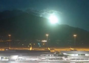 Registran caída de un meteorito