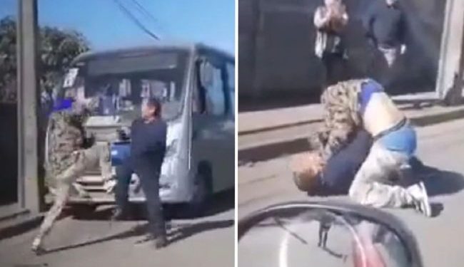 Una violenta riña entre conductores