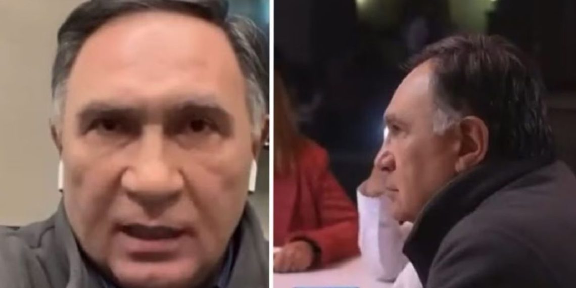 en televisión criticando la filtración