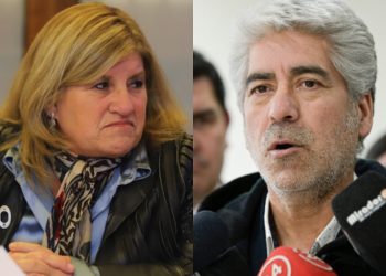 Gloria Naveillán hablando contra Alejandro