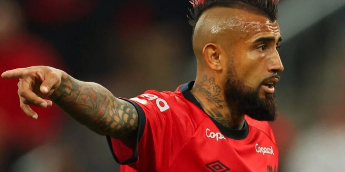 Arturo Vidal se enojó