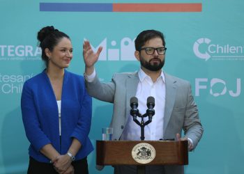 Boric e Irina Karamanos