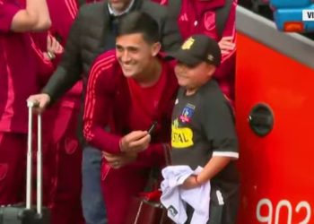 El reencuentro de Pablo Solari con la hinchada de Colo Colo