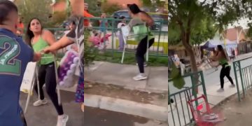Viralizan violenta reacción de mujer por una señalética en Peñaflor