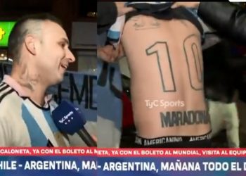 Redes le dan con todo a chileno fanático de Argentina que salió en TV