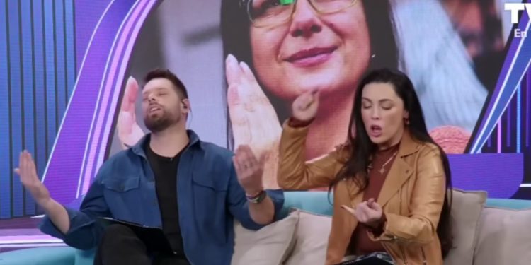 La tensa discusión en vivo de Daniela Aránguiz y Michael Roldán