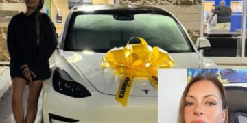 Paula Pavic sorprendió a seguidores tras regalar un Tesla a su hija de 16 años