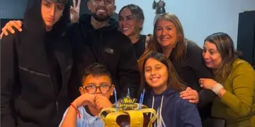 Arturo Vidal se pronuncia tras volcamiento de la camioneta de sus hijos y comparte emotiva imagen familiar