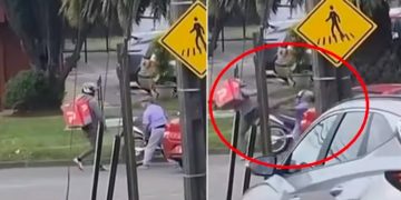 Brutal agresión en Concepción: repartidor propina patada en la cara a un adulto mayor tras discusión vial