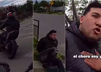 “El malandro soy yo”: motochorro detenido en La Florida desafió a sus captores