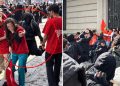 agresion en protesta confech